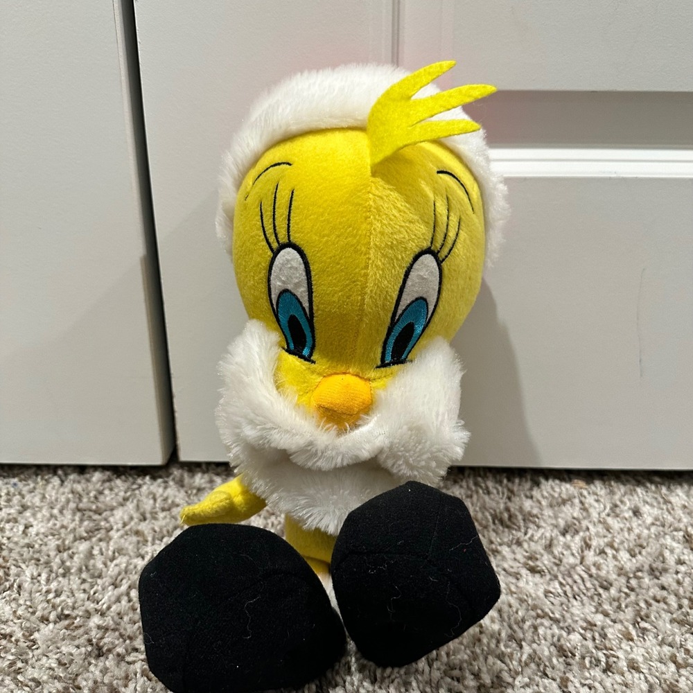 Looney Tunes Tweety Bird Santa Claus Christmas Plush National Entertainment Net